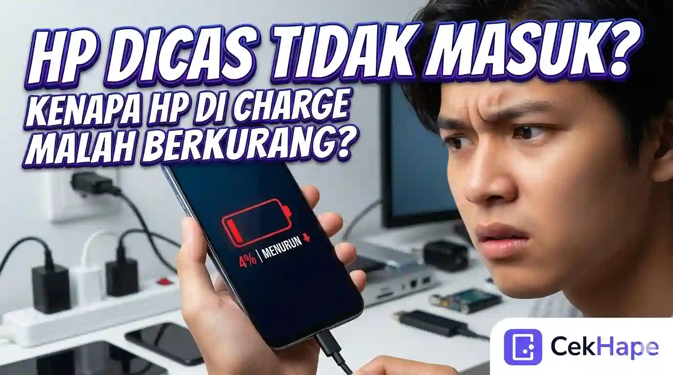 HP Dicas Tidak Masuk: Kenapa HP di Charge Malah Berkurang?