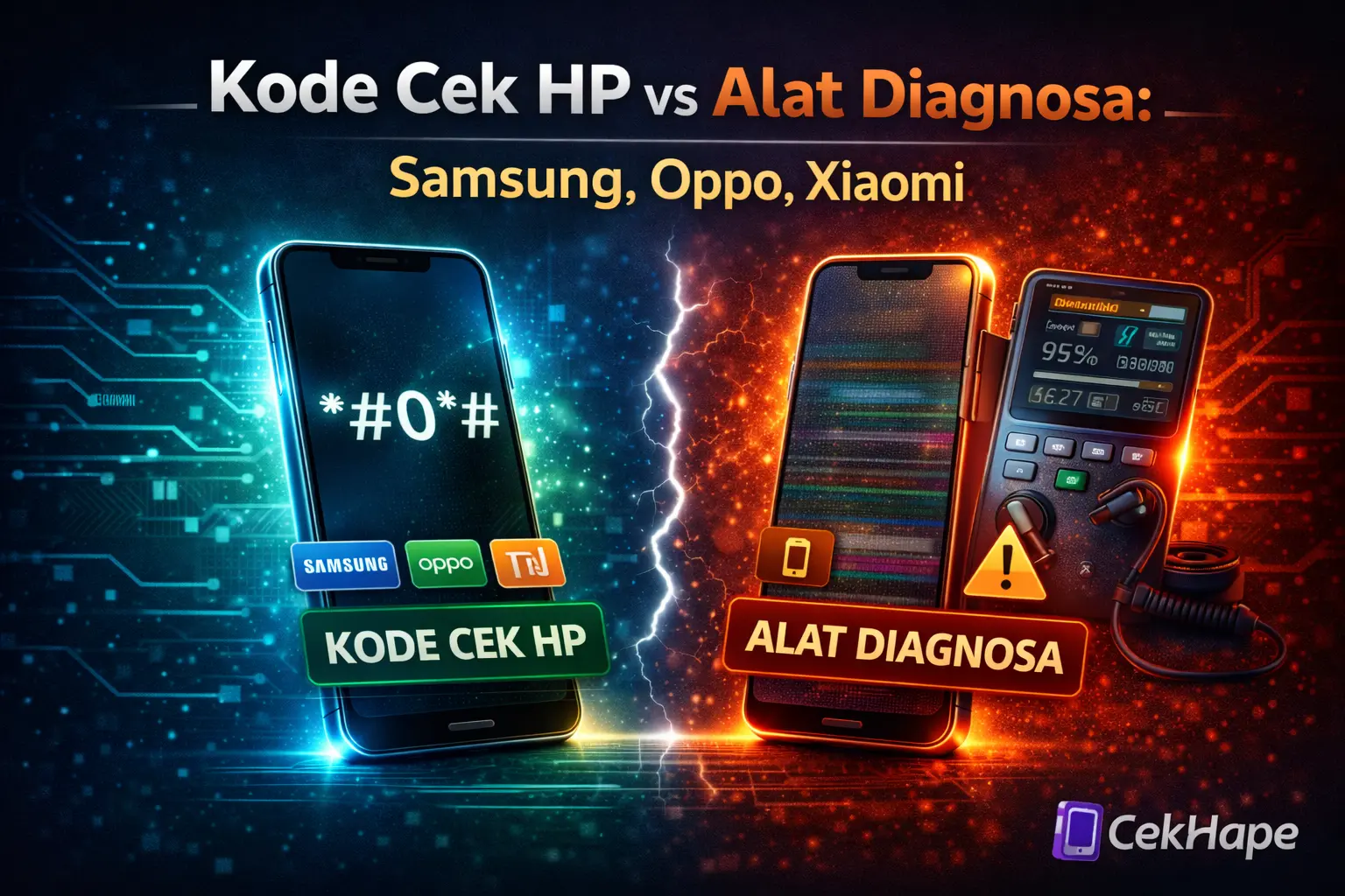 Kode Cek HP vs Alat Diagnosa: Samsung, Oppo, Xiaomi