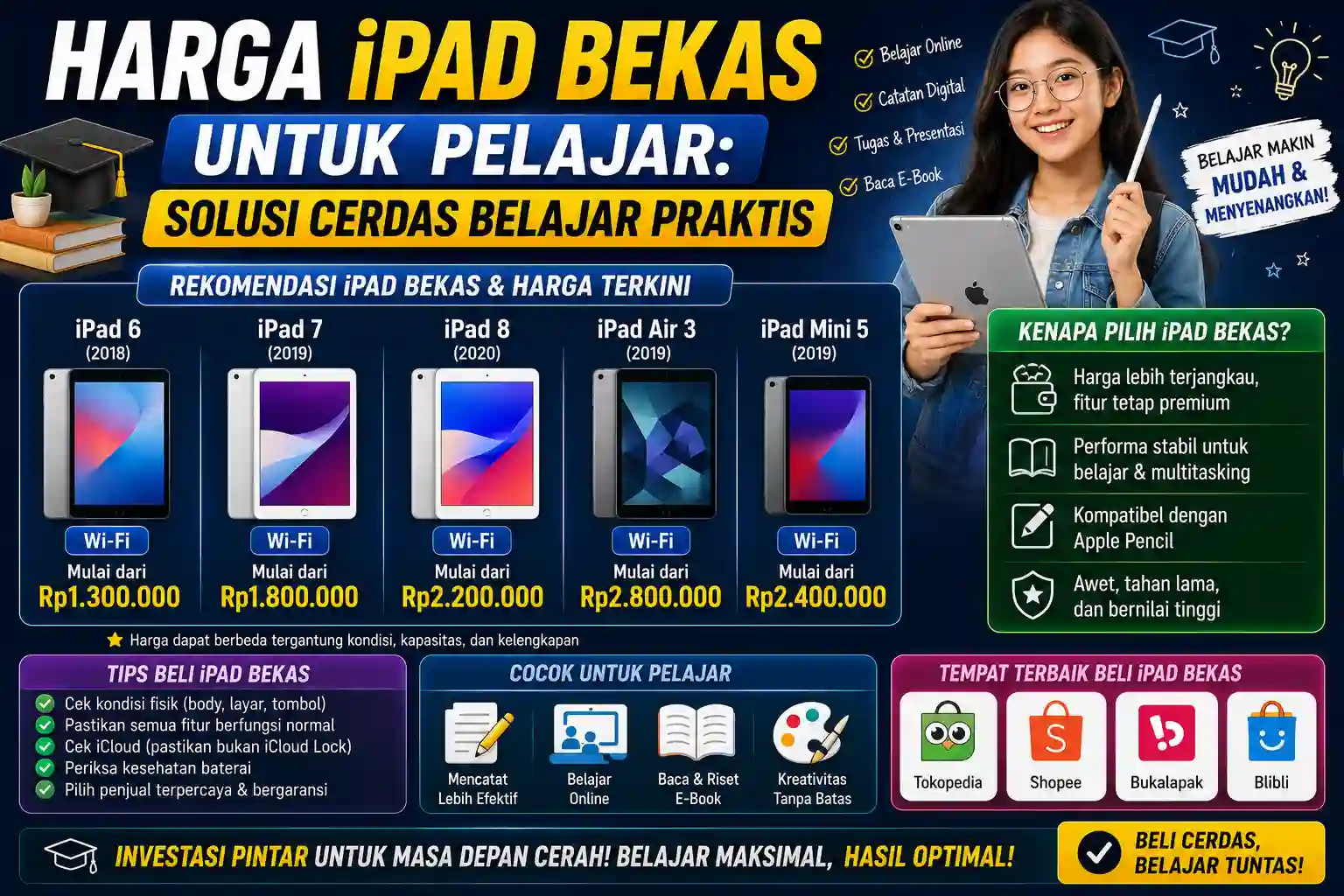 Harga iPad Bekas untuk Pelajar