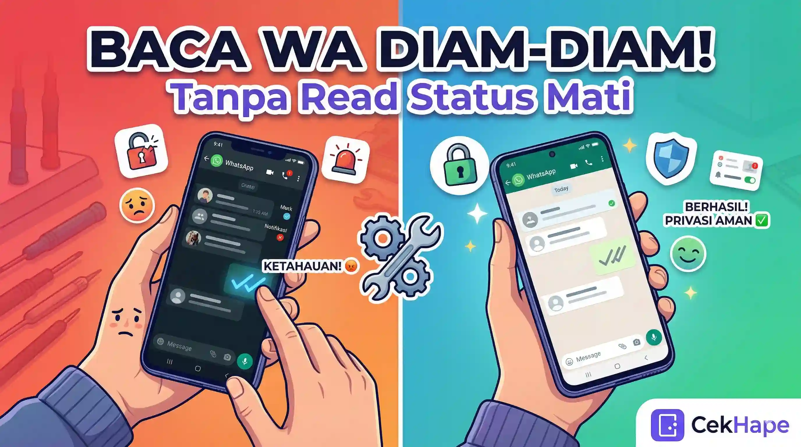 Cara Baca WA Diam-Diam: Trik Tanpa Read Status Mati Terbaru