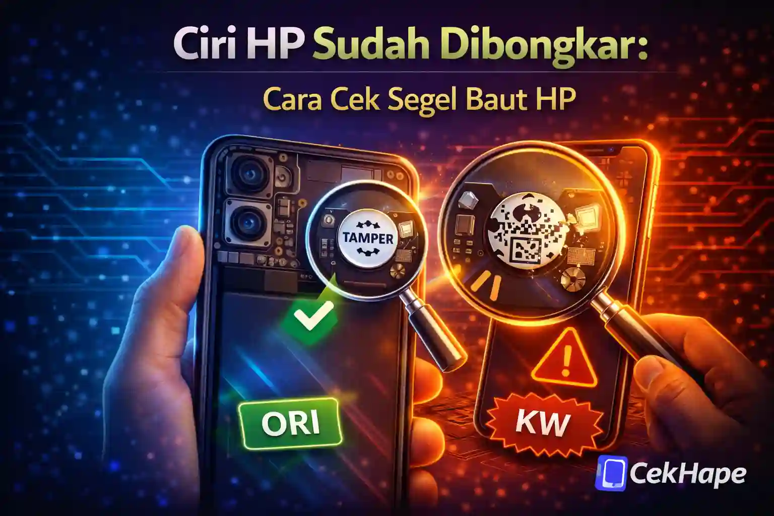 Ciri HP Sudah Dibongkar: Cara Cek Segel Baut HP