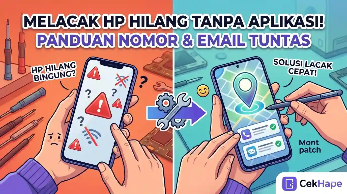 Melacak HP Hilang dengan Nomor dan Email-Panduan Tanpa Aplikasi