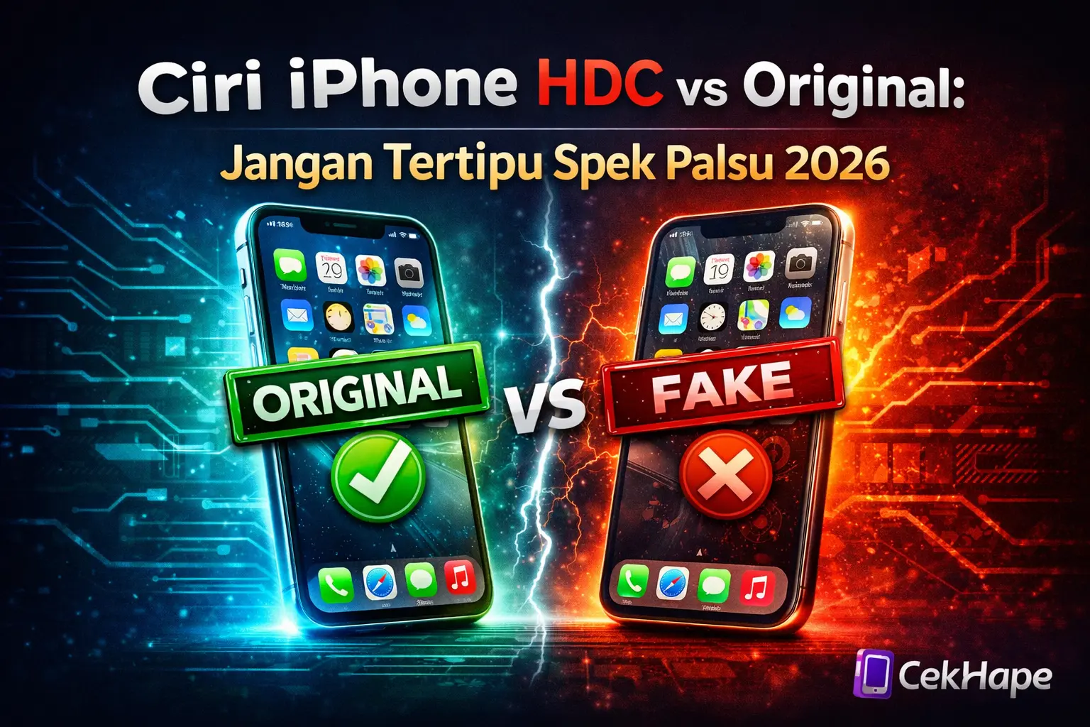 Ciri iPhone HDC vs Original: Jangan Tertipu Spek Palsu 2026