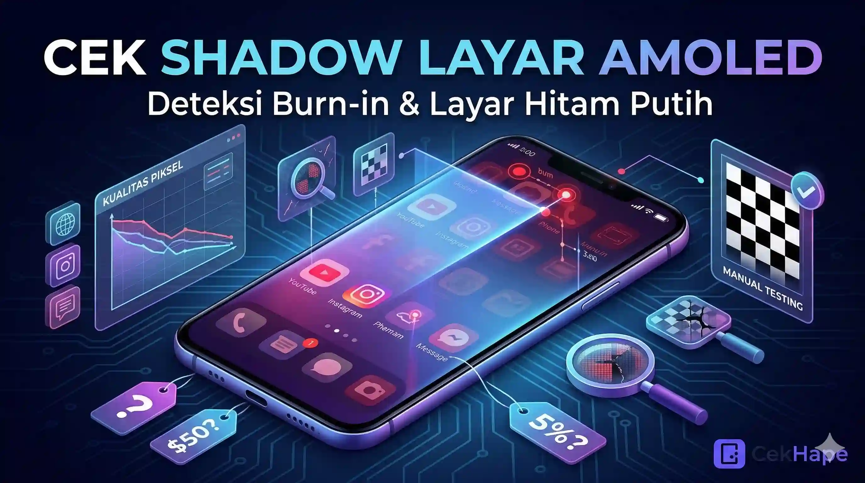 Cek Shadow Layar AMOLED: Deteksi Burn-in dan Layar Hitam Putih