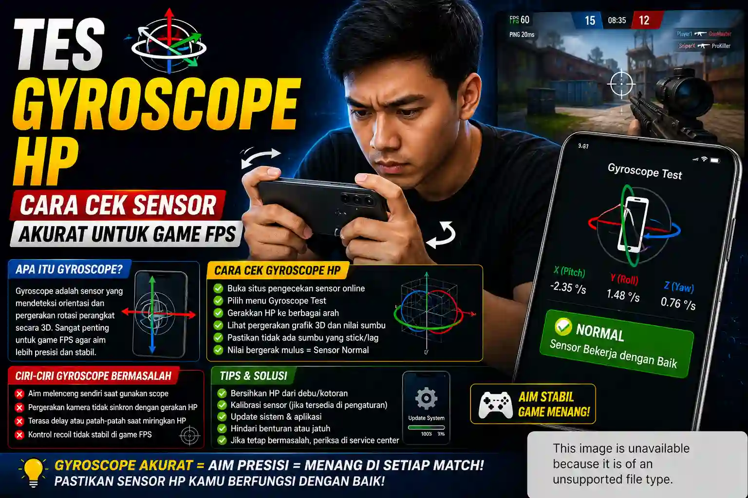Tes Gyroscope HP: Cara Cek Sensor Akurat untuk Game FPS