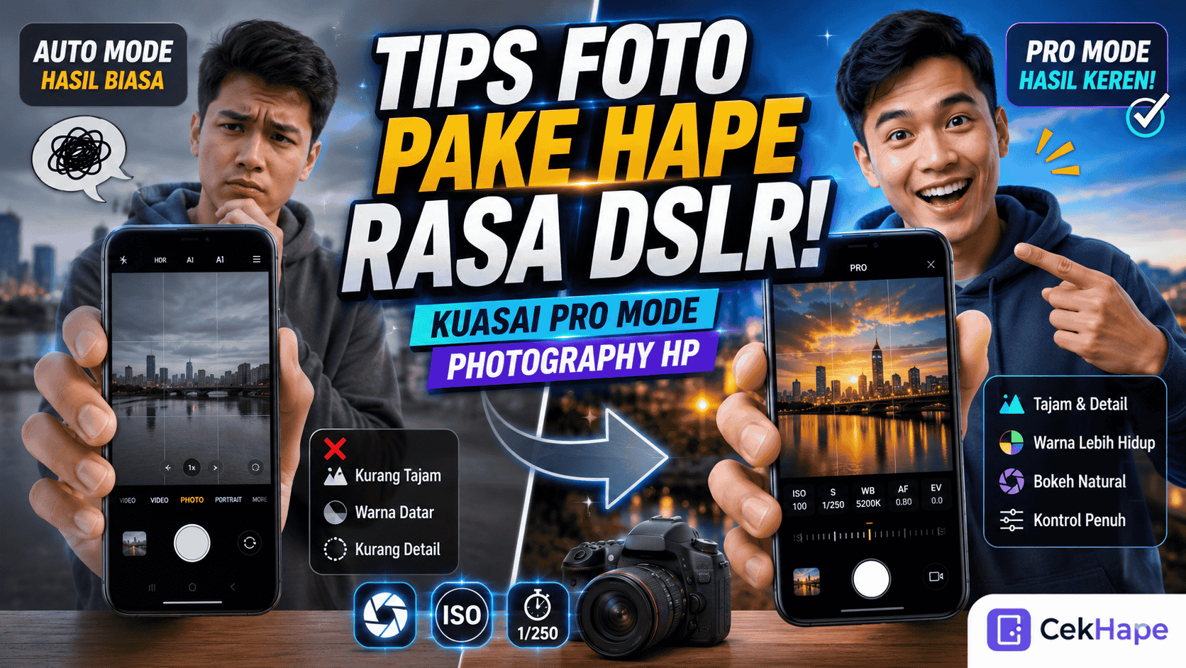 Tips Foto Pake Hape Rasa DSLR