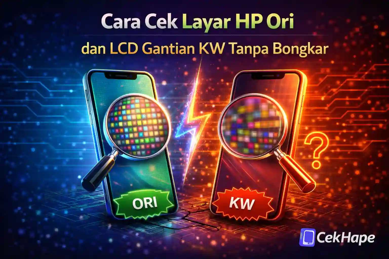Cara Cek Layar HP Ori dan LCD Gantian KW Tanpa Bongkar