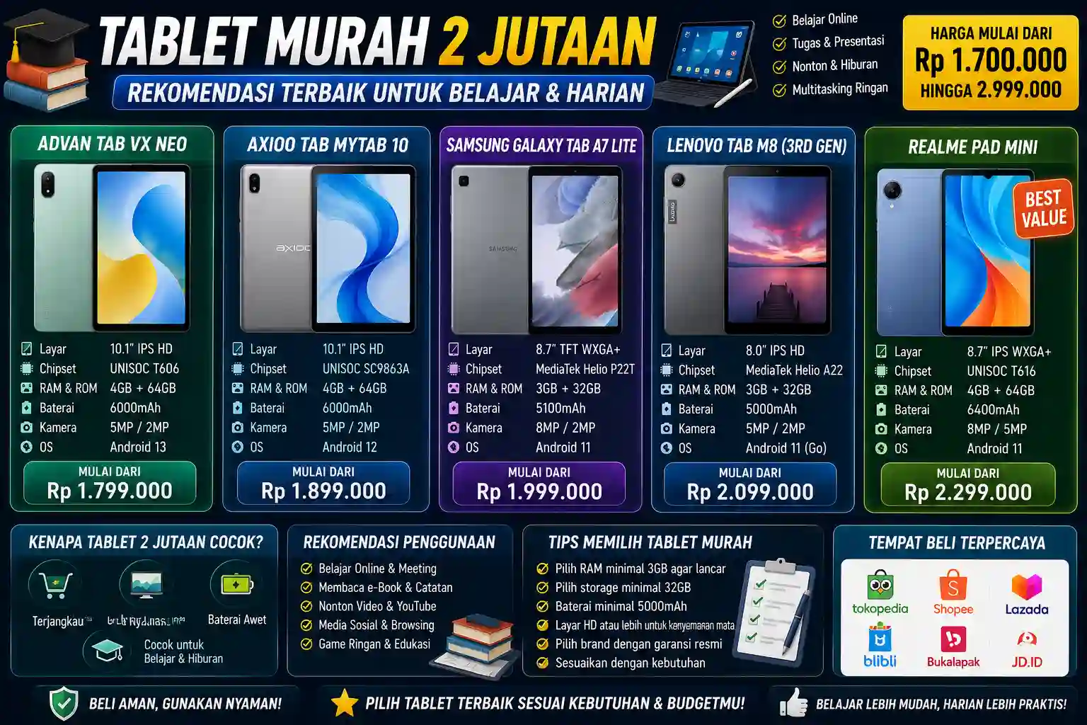 Tablet Murah 2 Jutaan
